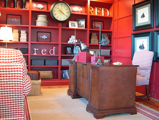 Radiant Red Home Offices Telecommute And Remote Jobs Seeing Red Home Office