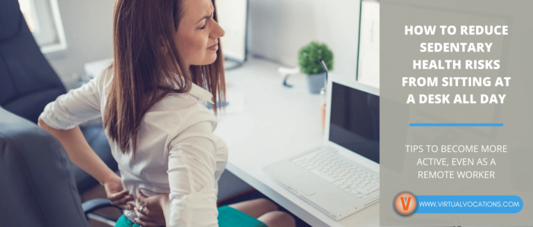 How to Reduce Sedentary Health Risks from Sitting at a Desk All Day