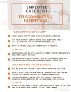 Employee Telecommuting Checklist