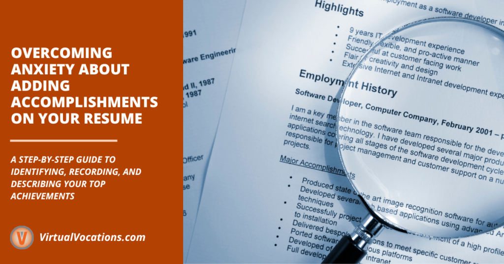 Overcoming Anxiety About Adding Accomplishments on Your Resume facebook image