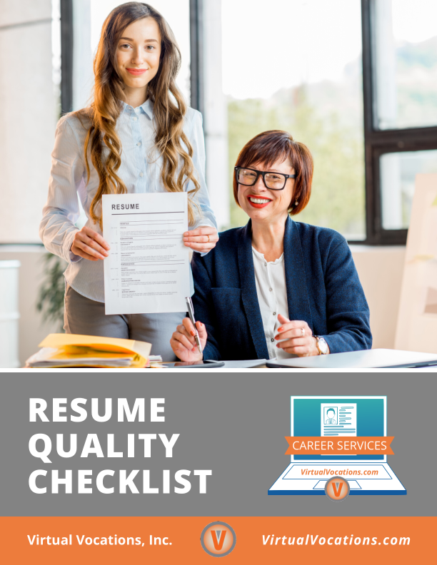 Resume Quality Checklist