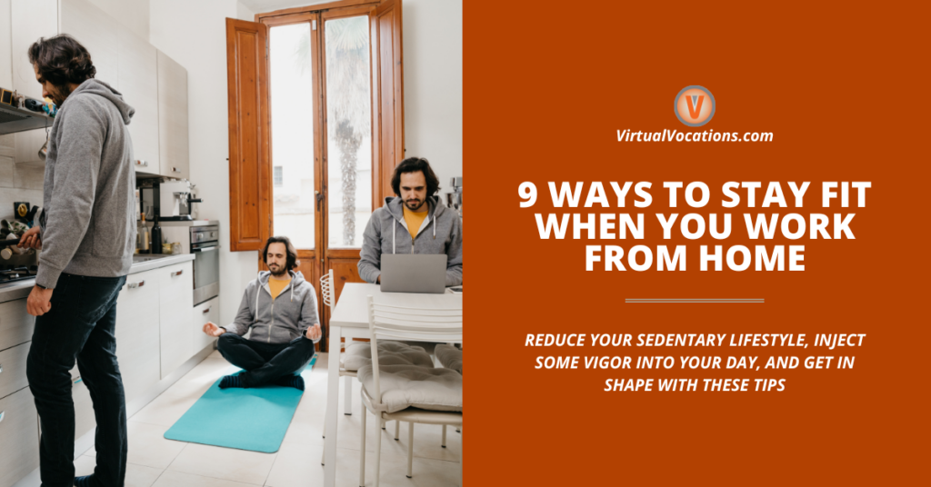 9 Ways to Stay Fit When You Work From Home facebook image