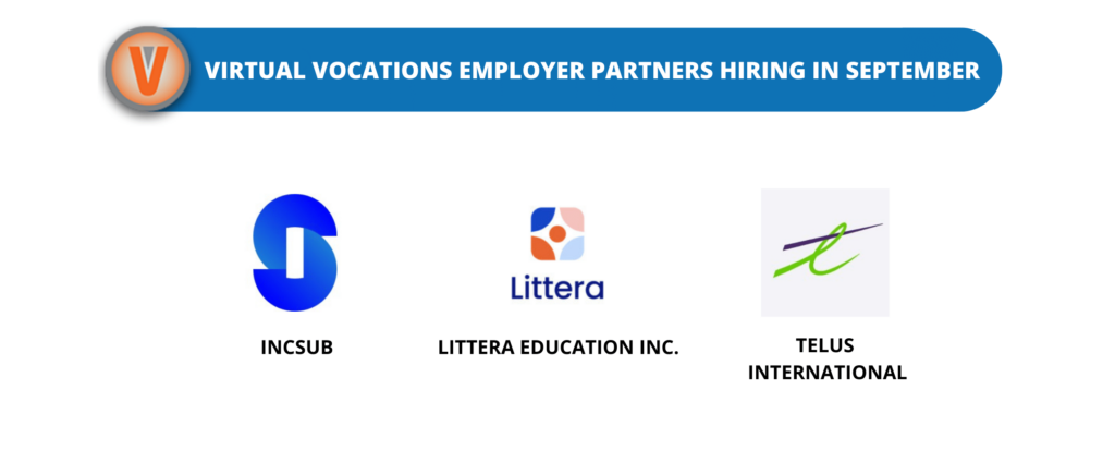 Virtual Vocations Employer Partner Alert September 2022 Week 1