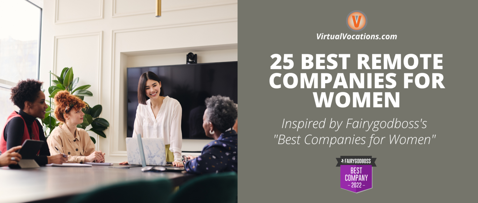25 Best Remote Companies for Women Remote Work From Home Job Search