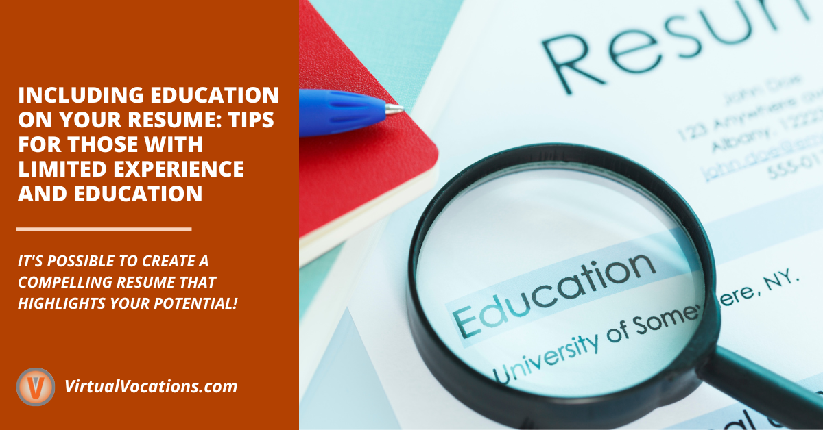 Including Education on Your Resume: Tips for Those With Limited ...