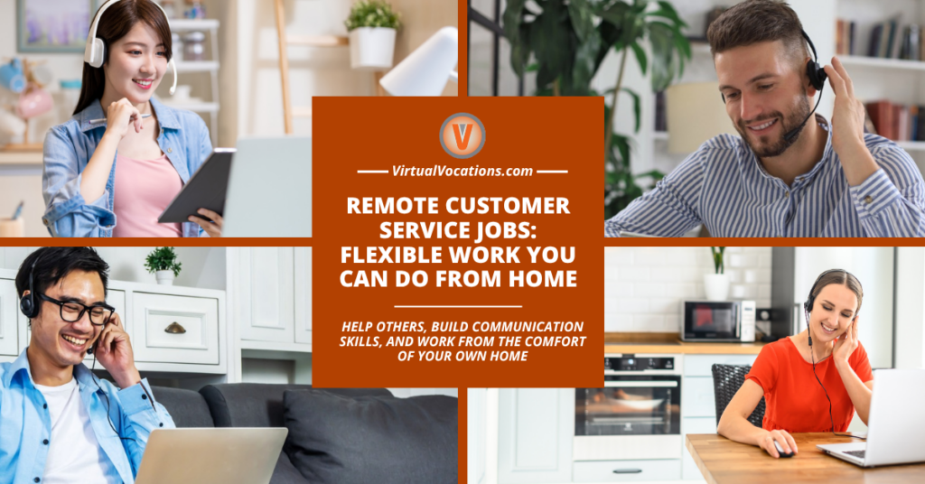 Remote Customer Service Jobs Flexible Work You Can Do from Home facebook image