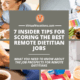 7 Insider Tips for Scoring the Best Remote Dietitian Jobs