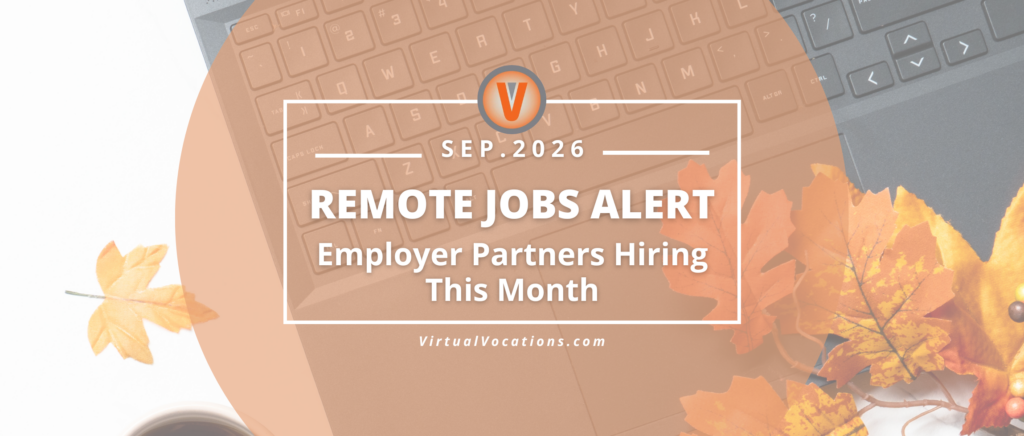 September 2026 Employer Partner Remote Job Openings